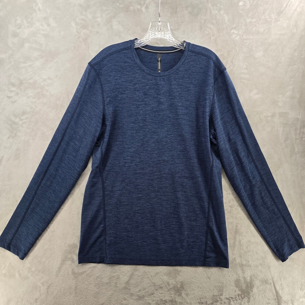 Ten Thousand Mens M Long Sleeve Shirt Blue Versatile Mesh Training Top